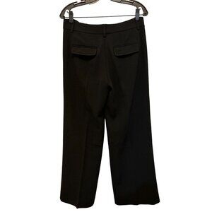 Charles Nolan Wide Leg Black Pants Trousers Back Pockets Size 6